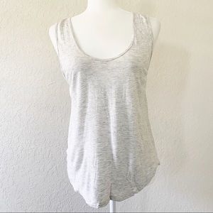 Madewell Light Gray Scoop Neck Tank Top